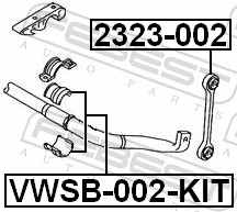 Stabiliser Mounting - VWSB-002-KIT FEBEST