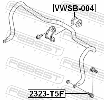Опора, стабилизатор - VWSB-004 FEBEST