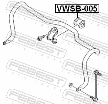 Опора, стабилизатор - VWSB-005 FEBEST