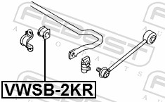 Stabiliser Mounting - VWSB-2KR FEBEST