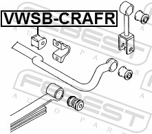 Stabiliser Mounting - VWSB-CRAFR FEBEST