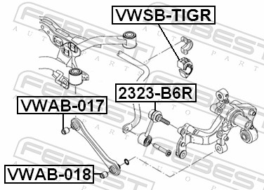 Supporto, Stabilizzatore - VWSB-TIGR FEBEST