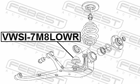 Piattello reggimolla - VWSI-7M8LOWR FEBEST