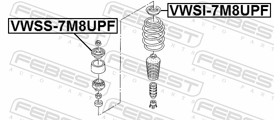 Spring Cap - VWSI-7M8UPF FEBEST