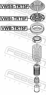 Spring Cap - VWSI-TRT5F FEBEST