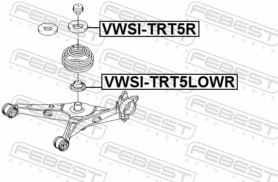 Spring Cap - VWSI-TRT5R FEBEST