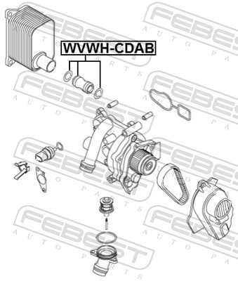 Radiator Hose - VWWH-CDAB FEBEST