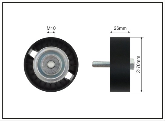 Deflection/Guide Pulley, V-ribbed belt - 01-11 SC CAFFARO