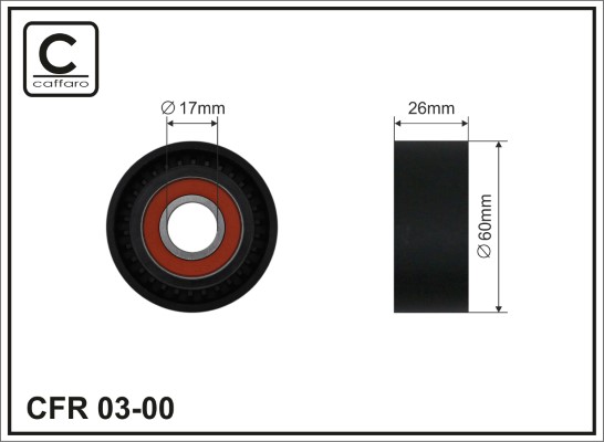 Galoppino/Guidacinghia, Cinghia Poly-V - 03-00 CAFFARO