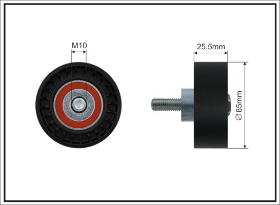 Deflection/Guide Pulley, V-ribbed belt - 05-19 CAFFARO
