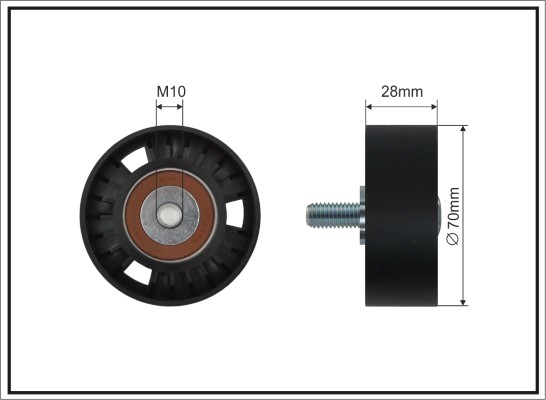 Deflection/Guide Pulley, V-ribbed belt - 11-60 SC CAFFARO
