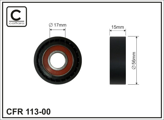 Galoppino/Guidacinghia, Cinghia Poly-V - 113-00 CAFFARO