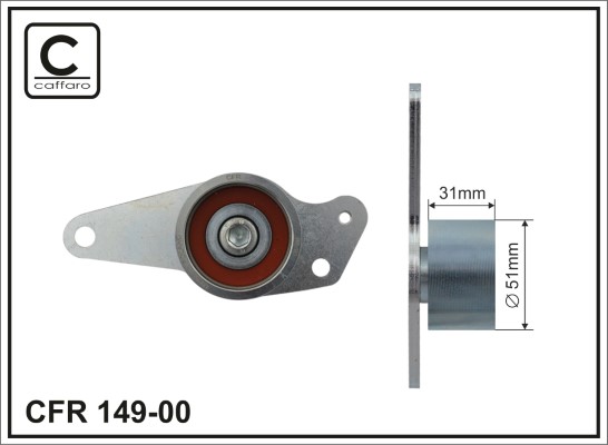 Tensioner, timing belt - 149-00 CAFFARO