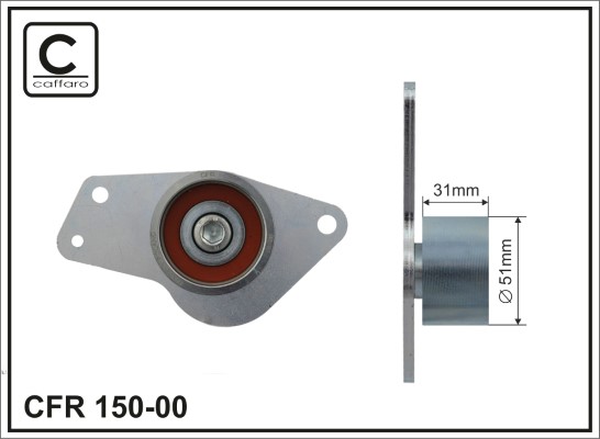 Tensioner, timing belt - 150-00 CAFFARO