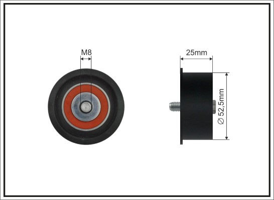 Deflection/Guide Pulley, timing belt - 155-22 CAFFARO