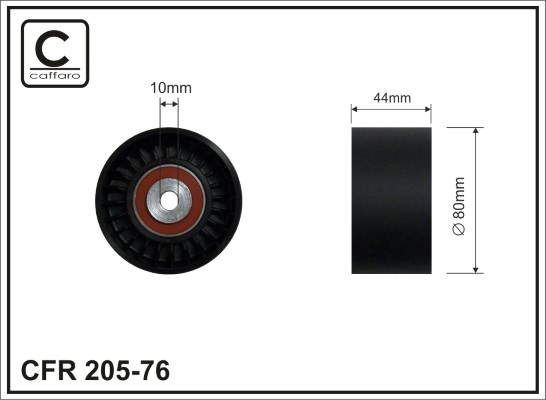 Galoppino/Guidacinghia, Cinghia Poly-V - 205-76 CAFFARO