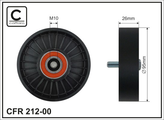 Galoppino/Guidacinghia, Cinghia Poly-V - 212-00 CAFFARO