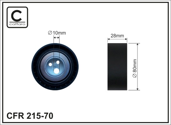Galoppino/Guidacinghia, Cinghia Poly-V - 215-70 CAFFARO