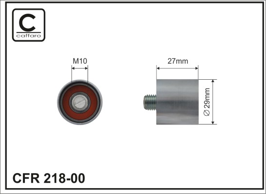 Rullo tenditore, Cinghia dentata - 218-00 CAFFARO