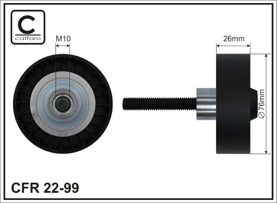 Galoppino/Guidacinghia, Cinghia Poly-V - 22-99 CAFFARO