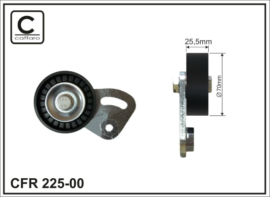Tendicinghia, Cinghia Poly-V - 225-00 CAFFARO
