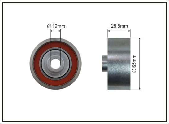 Deflection/Guide Pulley, V-ribbed belt - 227-108 CAFFARO