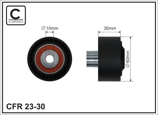 Galoppino/Guidacinghia, Cinghia Poly-V - 23-30 CAFFARO