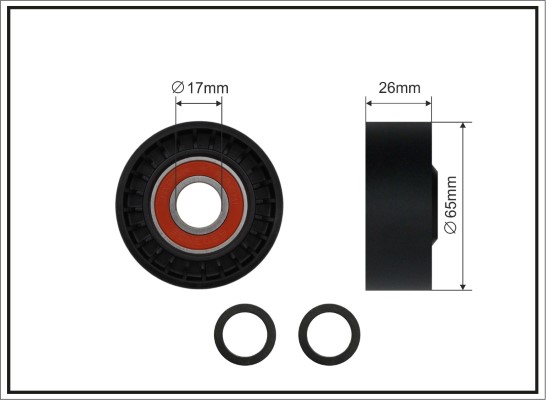 Deflection/Guide Pulley, V-ribbed belt - 237-00 CAFFARO