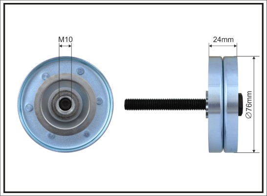 Galoppino/Guidacinghia, Cinghia Poly-V - 252-53 CAFFARO