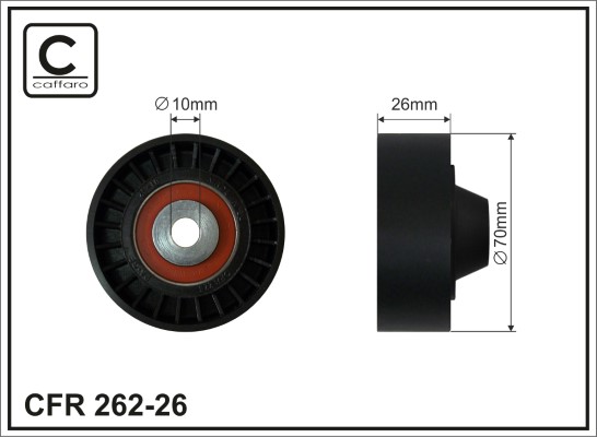 Galoppino/Guidacinghia, Cinghia Poly-V - 262-26 CAFFARO