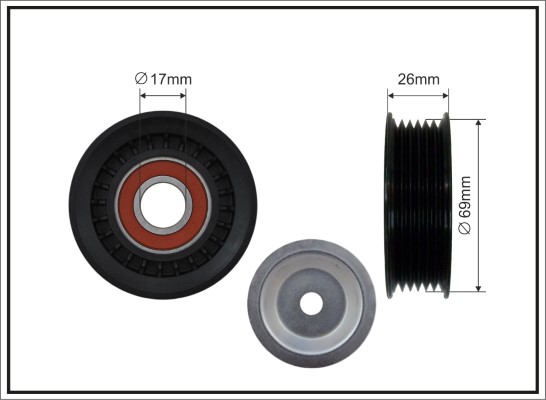 Rullo tenditore, Cinghia Poly-V - 268-00 CAFFARO