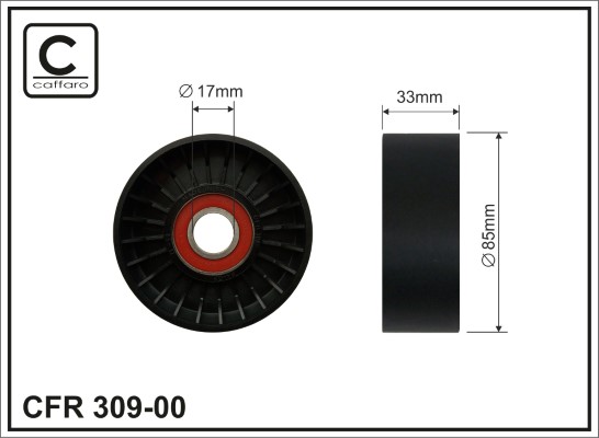 Galoppino/Guidacinghia, Cinghia Poly-V - 309-00 CAFFARO
