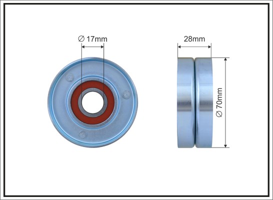 Deflection/Guide Pulley, V-ribbed belt - 315-00 CAFFARO