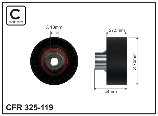 Galoppino/Guidacinghia, Cinghia Poly-V - 325-119 CAFFARO