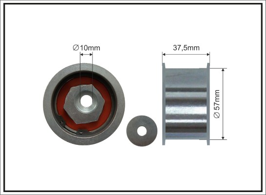 Deflection/Guide Pulley, timing belt - 344-99 CAFFARO