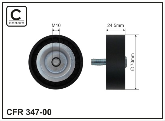 Galoppino/Guidacinghia, Cinghia Poly-V - 347-00 CAFFARO