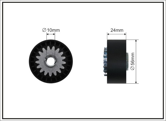 Rullo tenditore, Cinghia Poly-V - 36-68 CAFFARO