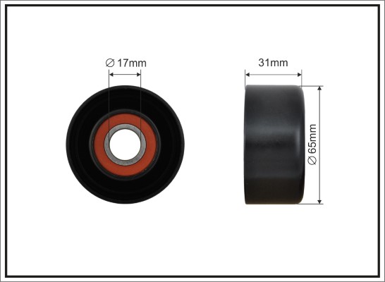 Tensioner Pulley, V-ribbed belt - 366-00 CAFFARO