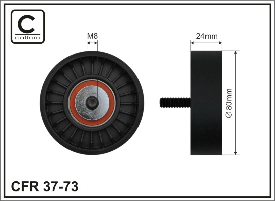 Galoppino/Guidacinghia, Cinghia Poly-V - 37-73 CAFFARO