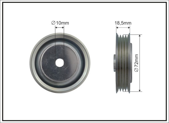 Deflection/Guide Pulley, V-ribbed belt - 378-99 CAFFARO