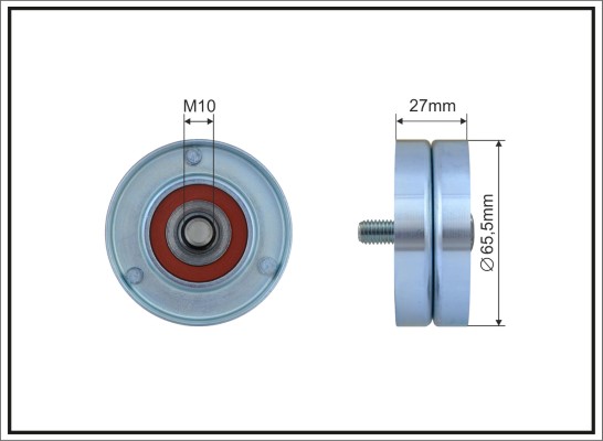 Tensioner Pulley, V-ribbed belt - 395-93 CAFFARO