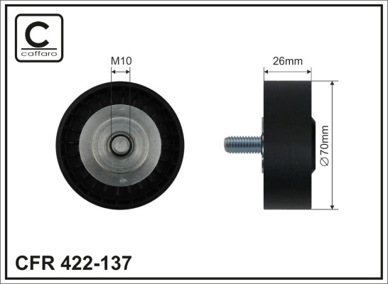 Galoppino/Guidacinghia, Cinghia Poly-V - 422-137 CAFFARO