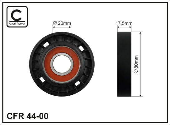 Galoppino/Guidacinghia, Cinghia Poly-V - 44-00 CAFFARO