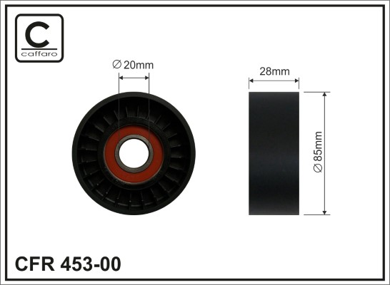 Galoppino/Guidacinghia, Cinghia Poly-V - 453-00 CAFFARO