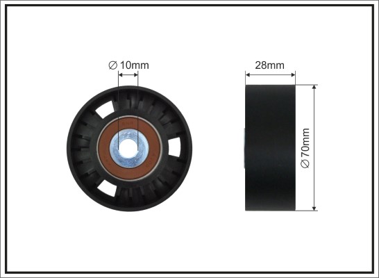 Deflection/Guide Pulley, V-ribbed belt - 459-60 SC CAFFARO
