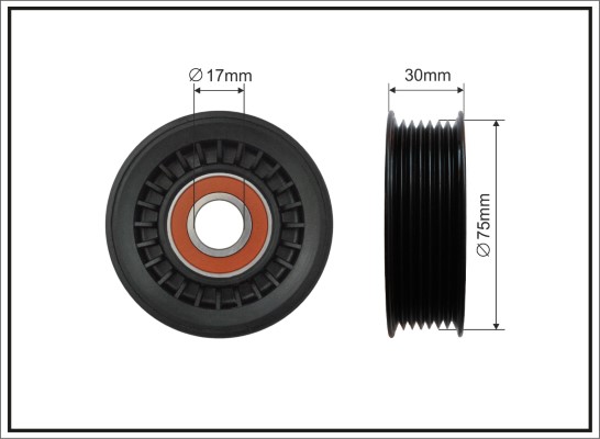 Rullo tenditore, Cinghia Poly-V - 463-00 CAFFARO