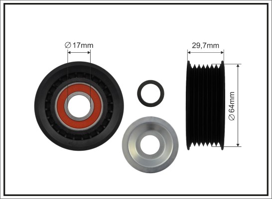 Deflection/Guide Pulley, V-ribbed belt - 471-99 CAFFARO