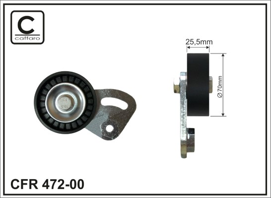 Belt Tensioner, V-ribbed belt - 472-00 CAFFARO