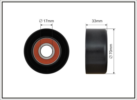 Rullo tenditore, Cinghia Poly-V - 475-99 CAFFARO