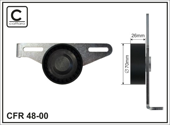 Belt Tensioner, V-ribbed belt - 48-00 CAFFARO
